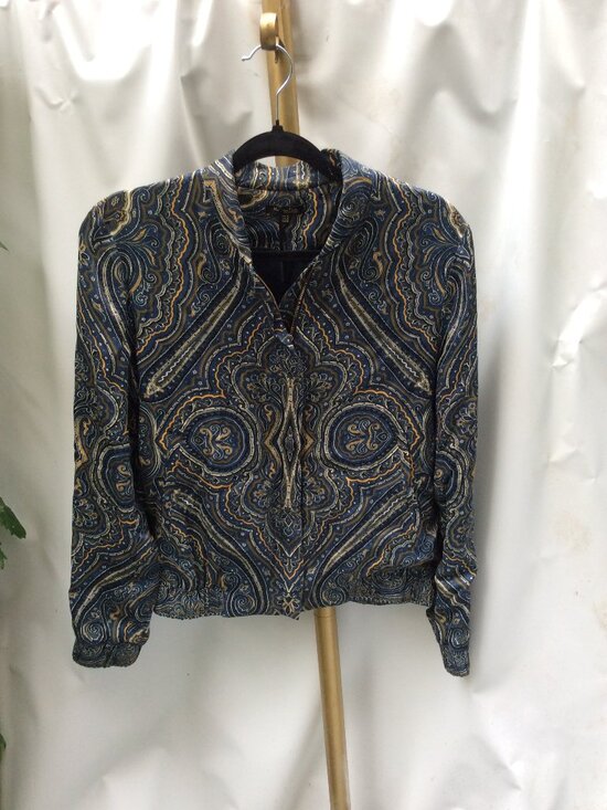 Massimo Dutti Jackets & Blazers - Massimo Dutti Paisley Sateen Bomber Jacket M NWT